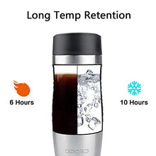 Load image into Gallery viewer, Opard Travel Mug Leakproof 350ml(12oz) Double-Walled Vacuum Insulated Stainless Steel Coffee Mug BPA Free for Men and Women (Silver)