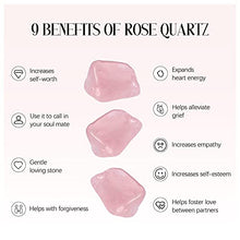 Load image into Gallery viewer, Natural Polished Rose Quartz Pink Polished Natural Stone Rose Quartz Crystal Chip Small Rose Quartz Stones Mini Crystal Stones Tumbled Polished Rocks for Jewelry Making Wicca Reiki Worry Healing Stone