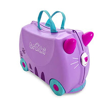 Load image into Gallery viewer, Trunki Children’s Ride-On Suitcase & Kid's Hand Luggage: Cassie Cat (Lilac)