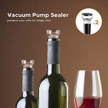 Load image into Gallery viewer, Muson Electric Wine Opener Set Automatic Bottle Corkscrew Cordless with Foil Cutter Vacuum Stopper and Pourer, Gifts for Women, Visiting Gift for Birthday Party Wedding Anniversary