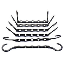 Load image into Gallery viewer, HOUSE DAY 10Pcs Space Saving Hangers, Clothes Organiser for Wardrobe, Clothes Hangers Space Savers, Magic Hangers, Space Makers - Black