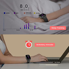 Load image into Gallery viewer, FMK Smart Watch Call Make Answer for Men Women 1.69" Full Touch Screen Android Smart Watch with Heart Rate Compatible for Iphone,IP67 Waterproof