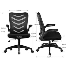 Load image into Gallery viewer, COMHOMA Office Desk Chair with Armrest Office Computer Chairs Ergonomic Conference Executive Manager Work Chair (Black)