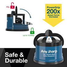 Load image into Gallery viewer, AnySharp Knife Sharpener with PowerGrip, Blue