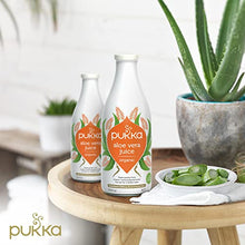 Load image into Gallery viewer, Pukka Herbs Organic Aloe Vera Juice | Inner Leaf Aloe Vera Gel for Superior Taste |1000mg/L Aloeverose polysaccharides | No Synthetic Additives | Suitable for Vegetarians & Vegans |1000ml Bottle