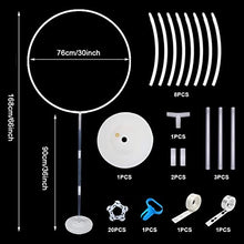 Load image into Gallery viewer, ZHIQIYI 66inch Round Balloon Arch Stand, Balloon Garland Balloon Hoop Frame Kit, Including Balloon Decoration Accessories, for Wedding, Birthdays, Baby Showers, Party Backdrop Frame Stand.