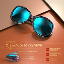 Load image into Gallery viewer, ATTCL Womens Classic Polarized Sunglasses for Women Trendy Oversized Sunglass with UV Protection 3011 C2 Black+blue