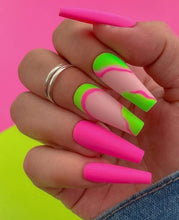 Load image into Gallery viewer, Gelike Glow In The Dark Gel Nail Polish Set, Neon Gel Nail Polishes 6PCS 10ml, Neon Green Pink Orange Yellow Blue Purple Gel Nail Polish Set, Soak Off UV Gel Neon Luminous Gel Nail Kit Nail Varnish