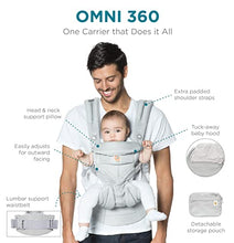 Load image into Gallery viewer, Ergobaby Baby Carrier Omni 360 Cool Air Mesh, 4-Positions for Newborn to Toddler (0-3 yrs), Ergonomic Child Carrier & Backpack, Onyx Black