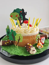 Load image into Gallery viewer, JeVenis 14 PCS Woodland Animal Cupcake Toppers Woodland Theme Cupcake Toppers Woodland Creatures Cupcake Picks for Forest Baby Shower Woodland Party