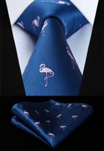 Load image into Gallery viewer, HISDERN Lot 5 PCS Classic Formal Elegant Men's Silk Tie Set Necktie & Pocket Square - Multiple Sets