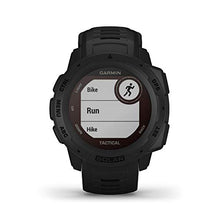 Load image into Gallery viewer, Garmin Instinct Solar Tactical, Solar-powered Rugged Outdoor Smartwatch with Tactical Features, Built-in Sports Apps and Health Monitoring, Black