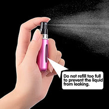 Load image into Gallery viewer, 5 PCS Perfume Atomiser Bottles 5ml Refillable Spray Bottle Mini Underfill Empty Travel Bottle for Purse Handbag Pocket Luggage