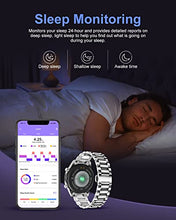 Load image into Gallery viewer, LIGE Mens Smart Watch, Fitness Tracker 1.3" Full Touch Screen IP67 Waterproof with Bluetooth Calls Message Reminder Heart Rate Sleep Monitor Speaker Mens Watch Compatible with iOS Android Silver
