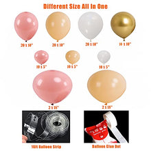 Load image into Gallery viewer, Oopat DIY Retro Dusty Pink and Blush Balloon Garland Kit for Girls Baby Shower Bridal Shower Garden Themed Birthday Party Decoration