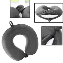 Load image into Gallery viewer, Travel Pillow - Memory Foam Neck Pillow Support Pillow,Luxury Compact & Lightweight Quick Pack for Camping,Sleeping Rest Cushion (Gray)
