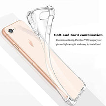 Load image into Gallery viewer, Hually Case for iPhone 7, iPhone 8 Case, iPhone SE 2022 Case, iPhone SE 2020 Case,Crystal Clear Shock-Absorption Protective Cover,Transparent TPU Anti-Scratch Case for iPhone 7/8/SE 2nd&3rd 4.7"