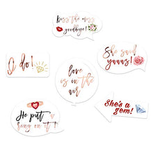 Load image into Gallery viewer, Konsait 23Pcs Hen Party Photo Booth Props Team Bride Selfie Props Rose Gold Wedding Bridal Shower Hen Night Do Party Game Accessories
