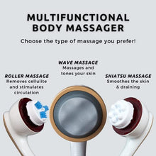 Load image into Gallery viewer, ROWALU SLIM-500 | Body Massager for Back, Shoulder, Neck and Leg | Cellulite Remover | Lymphatic Drainage Massager | Muscle and Sciatica Pain Relief with Natural Exfoliating Sponge for Free