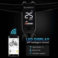 Load image into Gallery viewer, ESKUTE Netuno 27.5" Electric Bike, Electrically Assisted Pedal Cycles, With 250W Bafang Rear Motor, Samsung 36V 14.5Ah Lithium Battery Removable, Shimano 7 Gears, Electric Mountain Bike for Adults