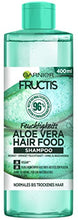Load image into Gallery viewer, Garnier Shampoo Moisturising Aloe Vera Vegan Formula for Normal Dry Hair Hair Food Fructis 400ml