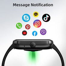 Load image into Gallery viewer, RIVERSONG Smart Watch, 5ATM Waterproof Sports Watch for Men Women with Heart Rate, Sleep Monitor, SpO2, 1.69 Inches Full Touch Screen Fitness Tracker Compatible with iPhone iOS Android iPhones Black