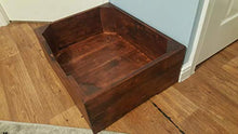 Load image into Gallery viewer, Rustic Dog Bed made in UK from reclaimed pallet wood.