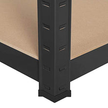 Load image into Gallery viewer, Yaheetech 2PCS Heavy Duty 5 Tier Garage Shelving Units Metal Storage Shelves Shed Utility Rack,180cm x 90cm x 30cm,175KG Per Shelf,Black
