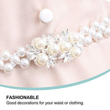 Load image into Gallery viewer, Holibanna Pearl Dress Belt Rhinestone Bridal Belt Sequin Wedding Sash Decorative Dress Belt for Bridesmaid Dress Evening Gown (Clover Style)