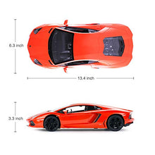 Load image into Gallery viewer, RASTAR RC Lamborghini Toy Car, 1:14 Lamborghini Aventador LP700-4 Remote Control Car, Working Lights - Orange