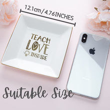 Load image into Gallery viewer, Ring Dish Gifts for Teacher, Jewelry Dish Tray,Ring Holder, Trinket Dish, Teacher appreciation gift for kindergarten, first year, Preschool, Frist Year, Dance, Music, Math Teacher