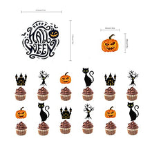 Load image into Gallery viewer, TEPILOS Halloween Decorations, 47PCS Halloween Balloons Arch Garland Kit with Black and Orange Latex Balloons Cake Toppers for Outdoor Indoor Halloween Party Decor