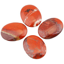 Load image into Gallery viewer, mookaitedecor Red Jasper Worry Stones,Pocket Palm Stones Crystal Healing Reiki Meditation Stress Relief Pack of 2