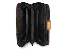Load image into Gallery viewer, Real Leather Purse RFID and NFC Blocking with 2 Zipped Coin Sections, 5 Coin Trays, 6 Credit Debit Cards Spaces Slots 14cm x10 x3 QL841M