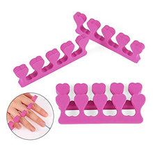 Load image into Gallery viewer, Dacitiery 20 Pcs Foam Toe Finger Separator Disposable Soft Sponge Nail Toe Separator Divider Spacer for Pedicure Manicure Nail Art Accessories Tools