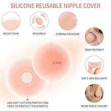 Load image into Gallery viewer, Deilin Boob Tape, Bob Tape for Larger Breasts, 7M Extra-Long Roll Booby Tape with 2pcs Reusable Nipple Covers, Adhesive Bra Breast Lift Tape for Large Breasts A-G Cup, Invisible Under Clothing Beige