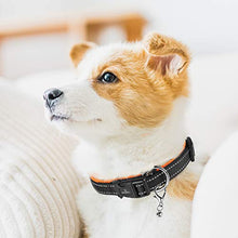 Load image into Gallery viewer, MASBRILL Adjustable Dog Collar, Reflective Nylon Dog Collar with Soft Neoprene Padded, Breathable Pet Collar for Puppy Small Medium Large Dogs, Lightweight Comfortable Dog Collars.Orange, L