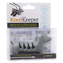 Load image into Gallery viewer, Kord Keeper Cable Holder Clip | Cable Tidy Organiser | USB Charging Cable, Power Cord, Phone Cable Management | Desk Tidy | Home Organisation | Gift Idea for Office, Desk, Home, Dog Lovers (Grey)