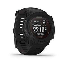 Load image into Gallery viewer, Garmin Instinct Solar Tactical, Solar-powered Rugged Outdoor Smartwatch with Tactical Features, Built-in Sports Apps and Health Monitoring, Black