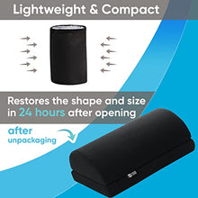 Load image into Gallery viewer, Foot Rest Under Desk Cushion - Adjustable Height 6" or 15 cm - Foot Stool - Ergonomic Pad for Extra Leg Support - Breathable Mesh Cover - Non-Slip Bottom - Premium Home Office Furniture Accessories