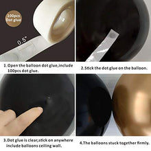 Load image into Gallery viewer, Balloon Garland Arch Kit 92pcs Black and Gold White Balloons Garland Classic Aristocratic Style for Birthday Party New Year Graduation Events Decorations