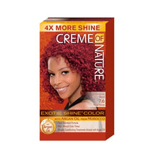 Load image into Gallery viewer, Creme of Nature Exotic Shine Color Hair Colour Colour Intense Red 7.6