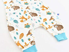 Load image into Gallery viewer, Chilsuessy Baby Sleeping Bag with Feet Summer Baby Sleeping Bag 100% Cotton 0.5 Tog Summer Kid Sleeping Bag with Feet for Infant Toddler Sleeveless, Forest Animals, 70cm/6-18 Months
