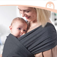 Load image into Gallery viewer, Momcozy Baby Sling Wrap, Baby Sling for Newborn up to 50 lbs, Baby Wrap Adjustable for Adult Fits Sizes XXS-XXL, Easy to Wear Infant Baby Wrap Carrier, Ergonomic Front Facing/Back Carrier Slings