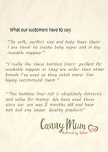 Load image into Gallery viewer, CannyMum Bamboo Nappy Liners, 1200 Sheets, Chemical Free, Biodegradable, Compostable, Plastic Free