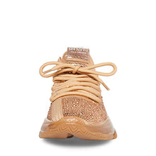 Load image into Gallery viewer, Steve Madden Women's Maxima Sneaker, Rose Gold, 5.5 UK