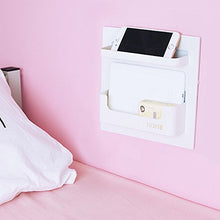 Load image into Gallery viewer, Easy Eco Life Bedside Shelf Accessories Organizer- Wall Mount Self Stick On,ideal for Glasses,Remote,Earphone, Cell Phone Charger,Manicure Kit