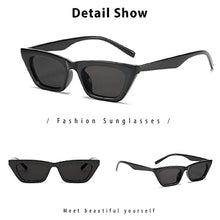 Load image into Gallery viewer, Dollger Square Cat Eye Sunglasses For Women Fashion Vintage Trendy Cateye Sunglasses For women Black