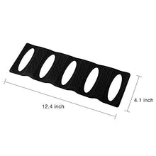 Load image into Gallery viewer, Webake 2Pcs Fridge Organisers Storage Holder Stacker Heat Resistance Portable Kitchen Shelves Pads Silicone for Water Bottles Beer Soda Cola Cans in Fridge, Table, Cabinet - Black