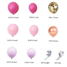 Load image into Gallery viewer, WINAROI Balloon Arch Kit,112Pieces Retro Rose Red Pink Metal and Confetti Balloon for Baby Shower Decorations Girl Boy, Wedding Birthday